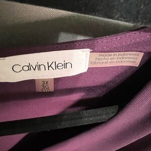 Calvin Klein Purple V neck blouse Lot 57